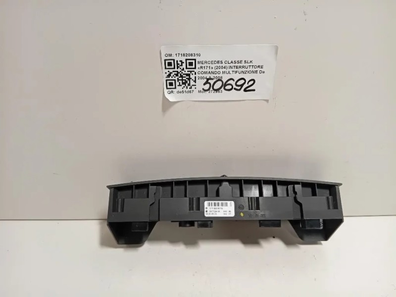 Interruttore Comando Multifunzione 1718208310 Mercedes Classe SLK R171 2004