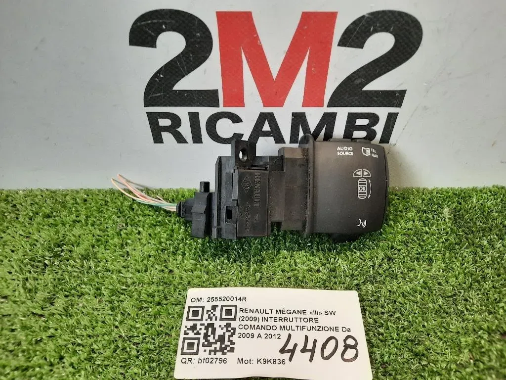 Interruttore Comando Multifunzione 255520014R Renault Mégane III SW 2009