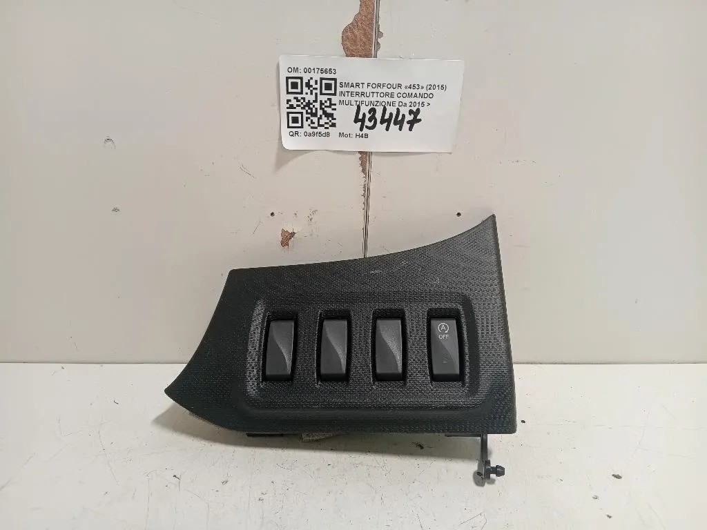Interruttore Comando Multifunzione 00175653 Smart Forfour 453 2015