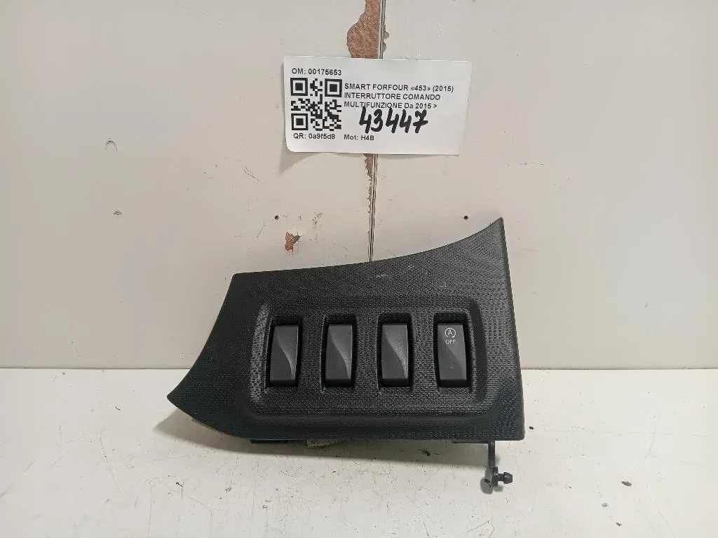 Interruttore Comando Multifunzione 00175653 Smart Forfour 453 2015