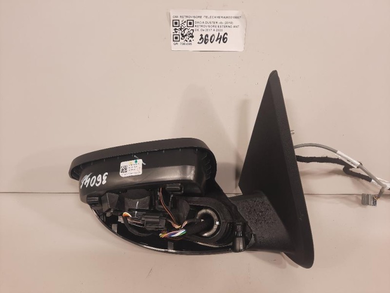 Retrovisore Esterno ANT DX RETROVISORE TELECAMERA963019867R Dacia Duster II 2018