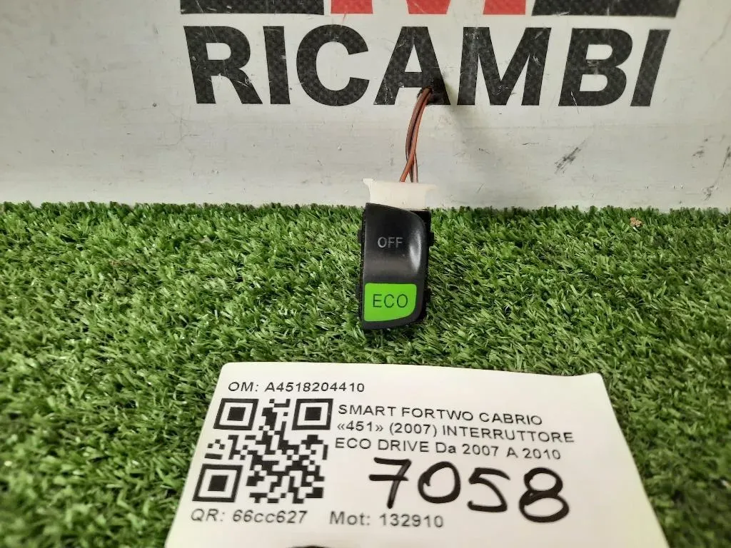 Interruttore ECO Drive A4518204410 Smart Fortwo Cabrio 451 2007