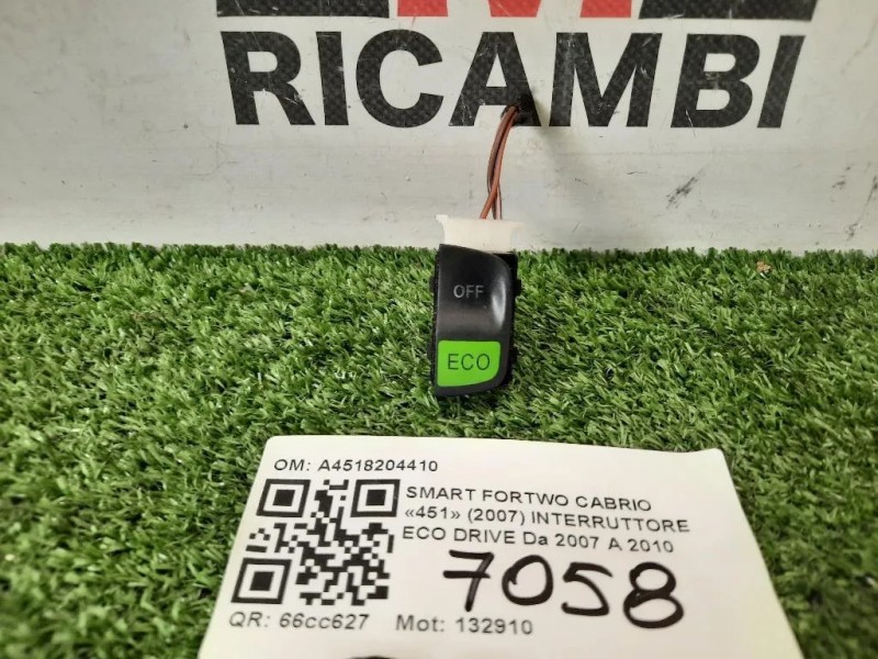 Interruttore ECO Drive A4518204410 Smart Fortwo Cabrio 451 2007