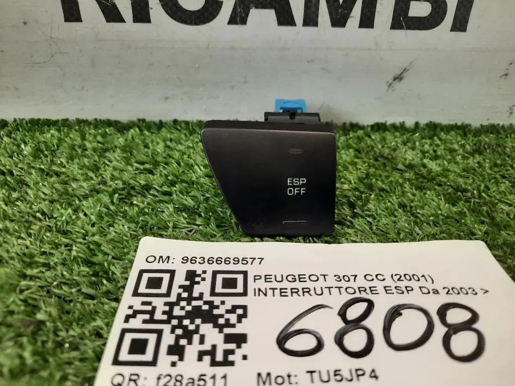 Interruttore ESP 9636669577 Peugeot 307 CC 2001