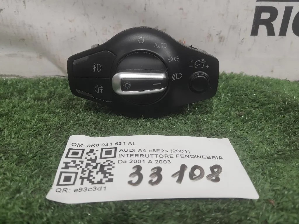 Interruttore Fendinebbia 8K0 941 531 AL Audi A4 8E2 2001