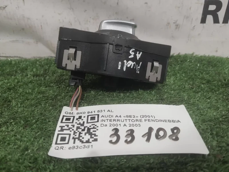 Interruttore Fendinebbia 8K0 941 531 AL Audi A4 8E2 2001
