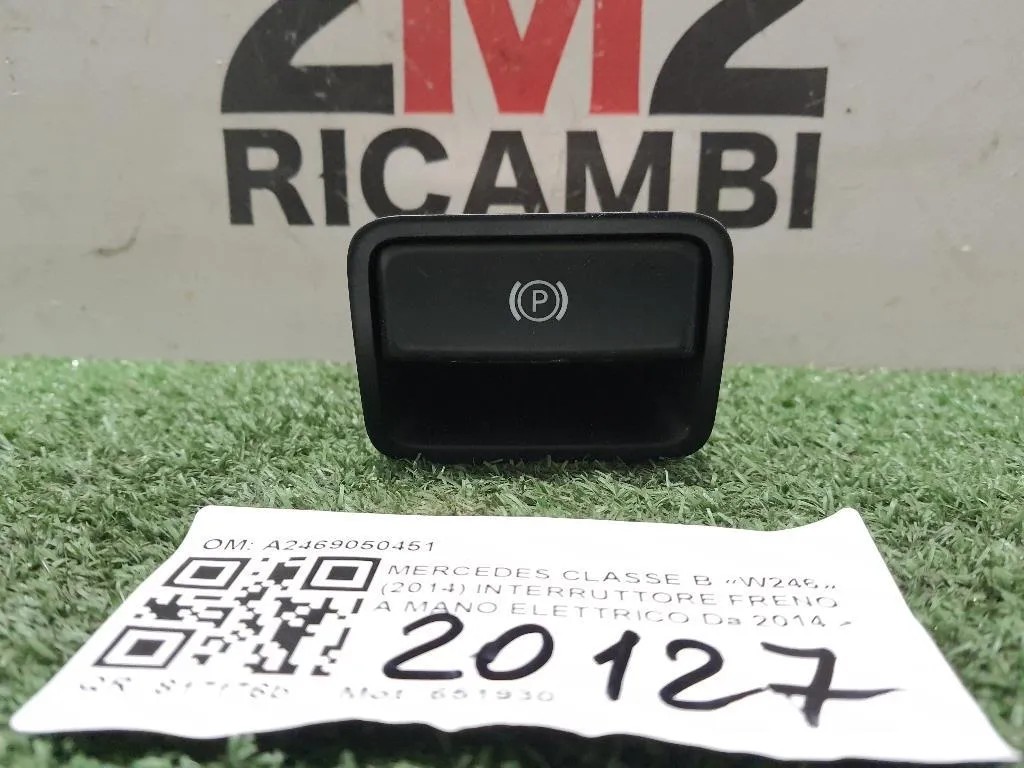 Interruttore Freno A MANO Elettrico A2469050451 Mercedes Classe B W246 2014