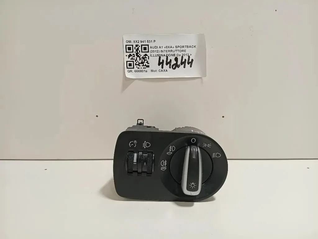 Interruttore Illuminazione 8X2 941 531 P Audi A1 8XA Sportback 2012