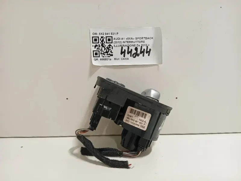 Interruttore Illuminazione 8X2 941 531 P Audi A1 8XA Sportback 2012