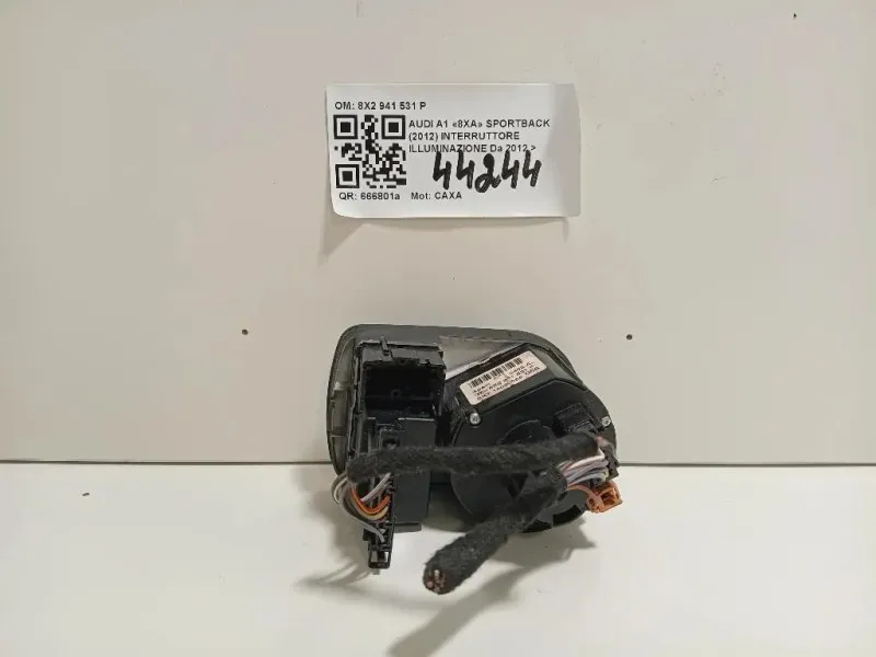 Interruttore Illuminazione 8X2 941 531 P Audi A1 8XA Sportback 2012