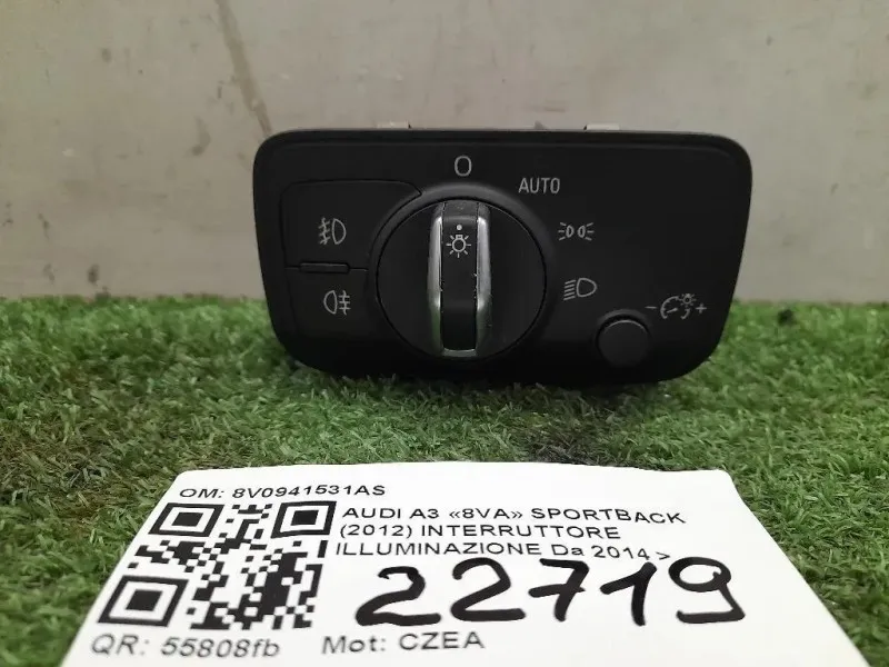 Interruttore Illuminazione 8V0941531AE Audi A3 8VA Sportback 2012