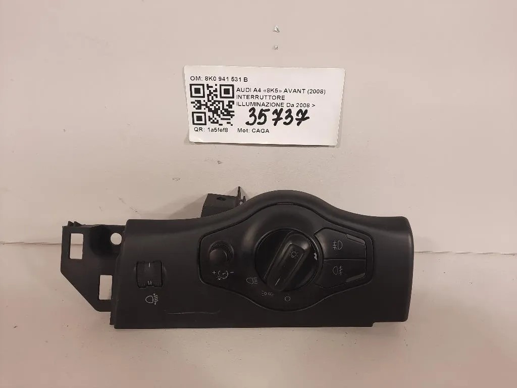 Interruttore Illuminazione 8K0 941 531 B Audi A4 8K5 Avant 2008