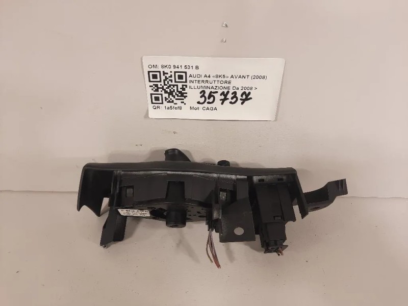 Interruttore Illuminazione 8K0 941 531 B Audi A4 8K5 Avant 2008