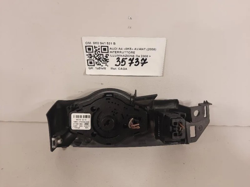 Interruttore Illuminazione 8K0 941 531 B Audi A4 8K5 Avant 2008