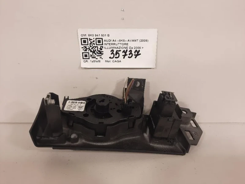 Interruttore Illuminazione 8K0 941 531 B Audi A4 8K5 Avant 2008