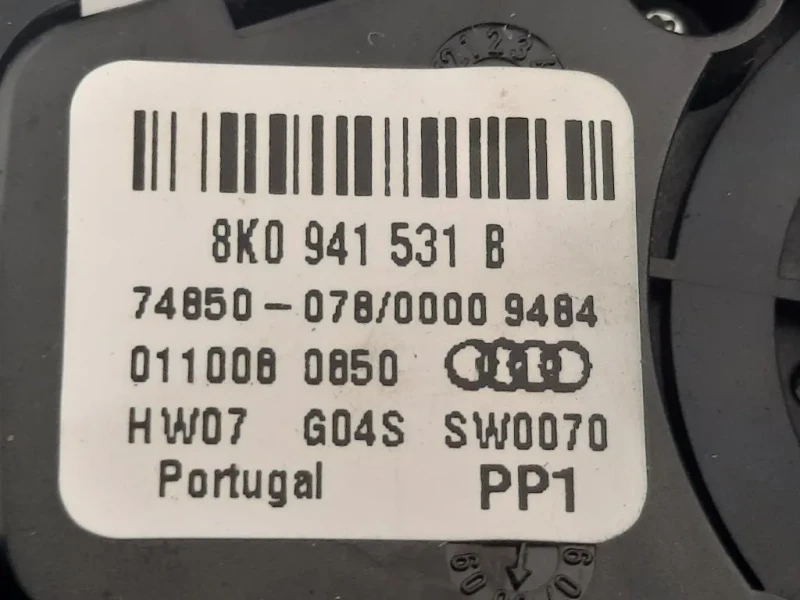 Interruttore Illuminazione 8K0 941 531 B Audi A4 8K5 Avant 2008