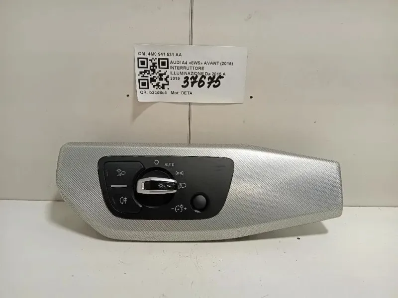 Interruttore Illuminazione 4M0 941 531 AA Audi A4 8W5 Avant 2015