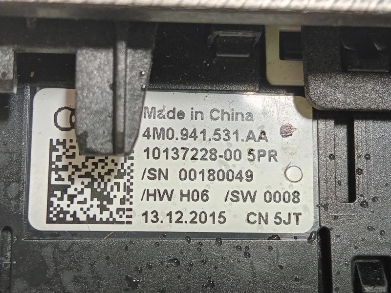 Interruttore Illuminazione 4M0 941 531 AA Audi A4 8W5 Avant 2015