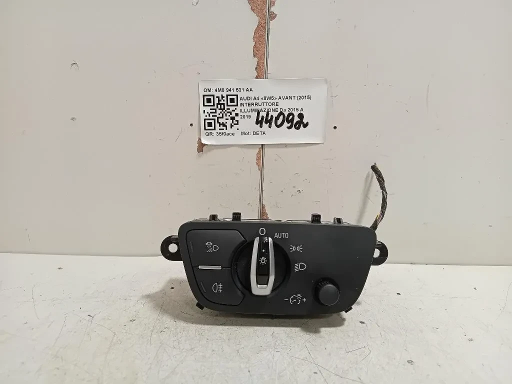 Interruttore Illuminazione 4M0 941 531 AA Audi A4 8W5 Avant 2015