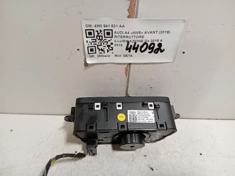 Interruttore Illuminazione 4M0 941 531 AA Audi A4 8W5 Avant 2015