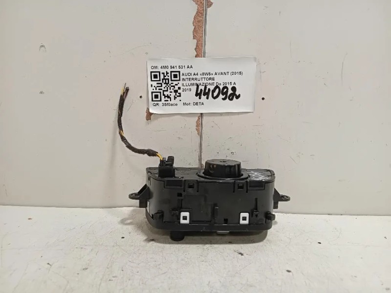 Interruttore Illuminazione 4M0 941 531 AA Audi A4 8W5 Avant 2015