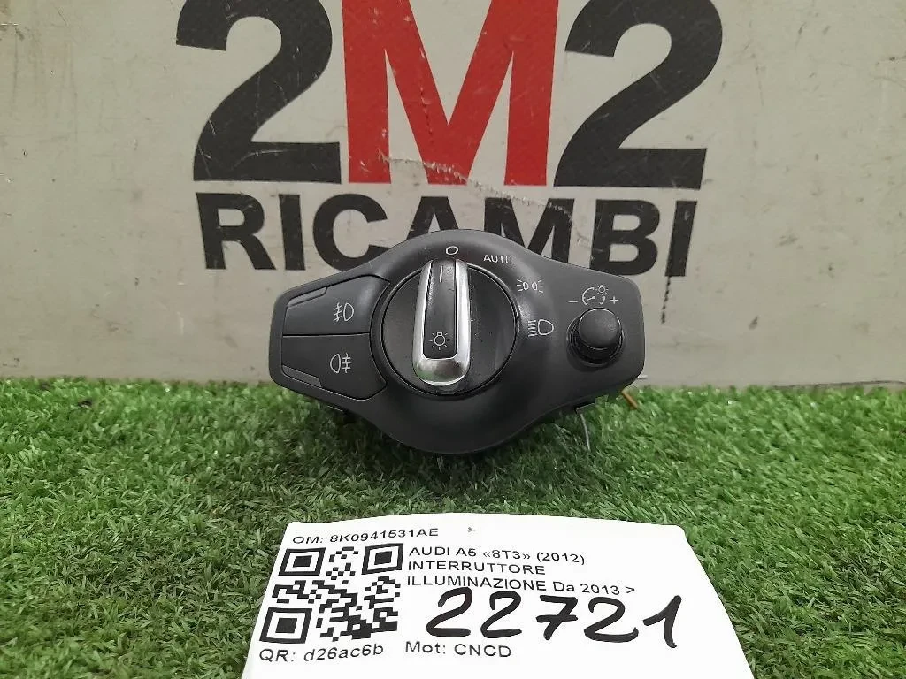 Interruttore Illuminazione 8K0941531AE Audi A5 8T3 2012