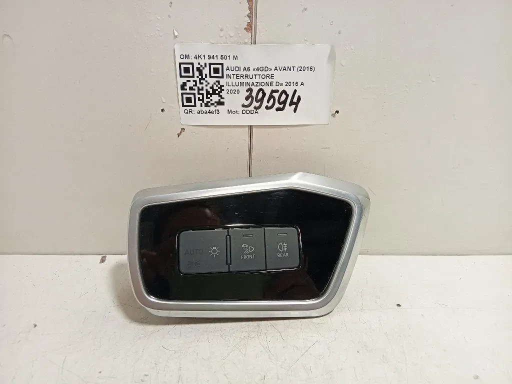 Interruttore Illuminazione 4K1 941 501 M Audi A6 4GD Avant 2016