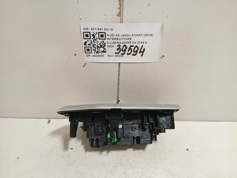 Interruttore Illuminazione 4K1 941 501 M Audi A6 4GD Avant 2016