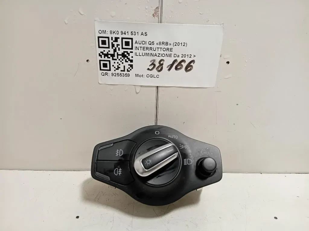 Interruttore Illuminazione 8K0 941 531 AS Audi Q5 8RB 2012