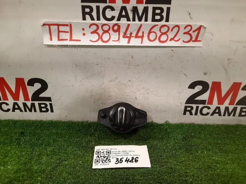 Interruttore Illuminazione 8K0 941 531 AL Audi Q5 8RB 2012
