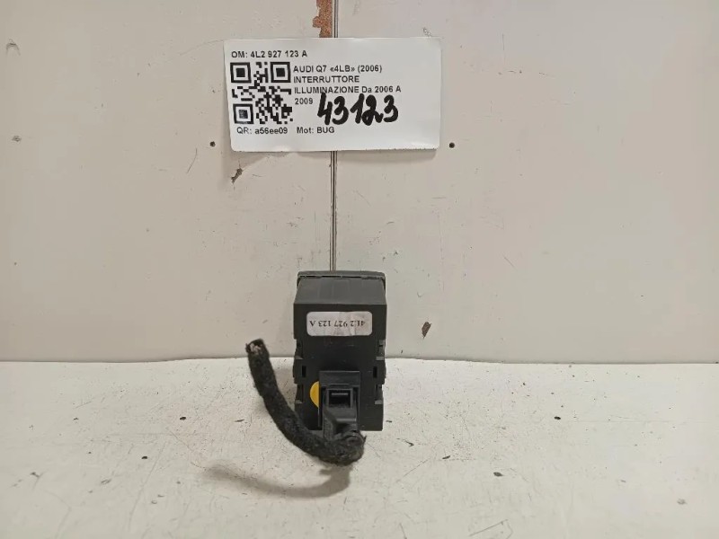 Interruttore Illuminazione 4L2 927 123 A Audi Q7 4LB 2006