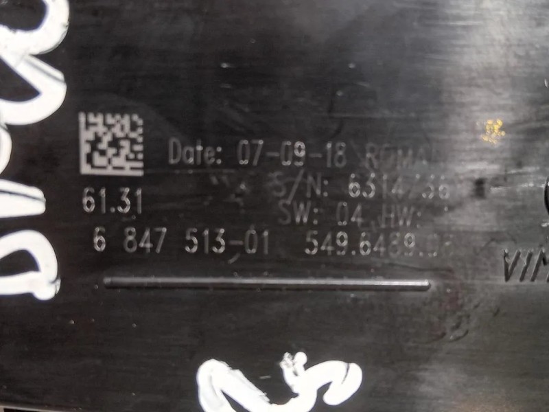 Interruttore Illuminazione 6131 6 847 513-01 Bmw Serie 1 F20 Berlina 2012