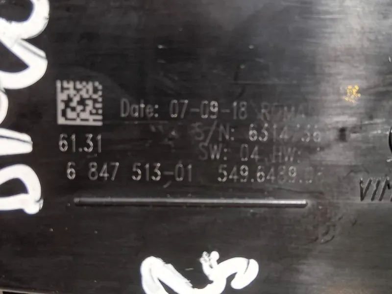 Interruttore Illuminazione 6131 6 847 513-01 Bmw Serie 1 F20 Berlina 2012