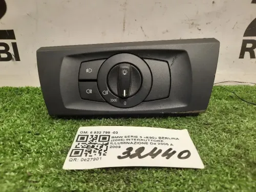 Interruttore Illuminazione 6 932 798 -03 Bmw Serie 3 E90 Berlina 2005