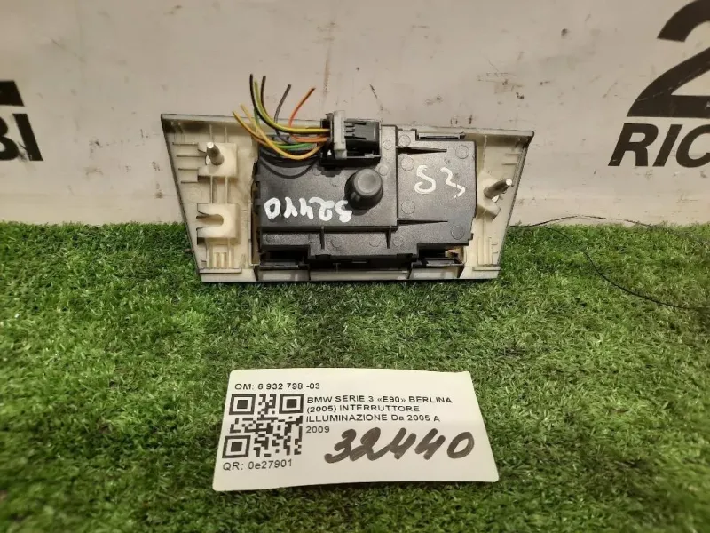 Interruttore Illuminazione 6 932 798 -03 Bmw Serie 3 E90 Berlina 2005
