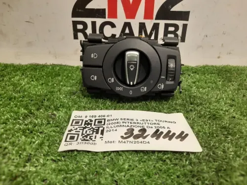 Interruttore Illuminazione 9 169 406-01 Bmw Serie 3 E91 Touring 2005