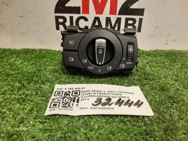 Interruttore Illuminazione 9 169 406-01 Bmw Serie 3 E91 Touring 2005