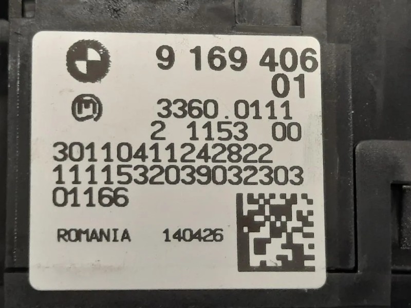 Interruttore Illuminazione 9 169 406-01 Bmw Serie 3 E91 Touring 2005