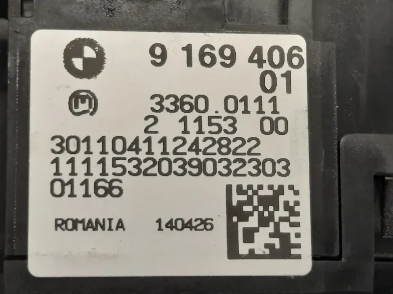 Interruttore Illuminazione 9 169 406-01 Bmw Serie 3 E91 Touring 2005