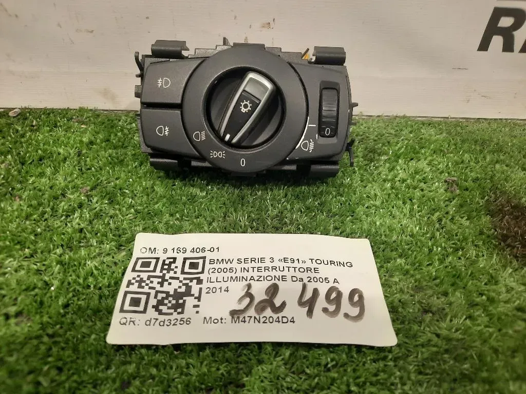 Interruttore Illuminazione 9 169 406-01 Bmw Serie 3 E91 Touring 2005