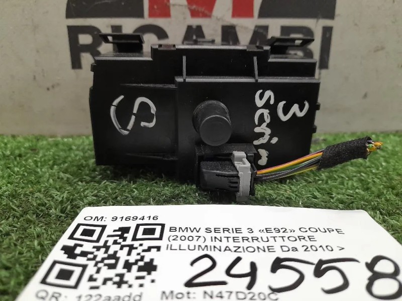 Interruttore Illuminazione 9169416 Bmw Serie 3 E92 Coupe 2007
