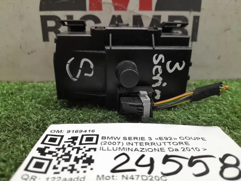 Interruttore Illuminazione 9169416 Bmw Serie 3 E92 Coupe 2007