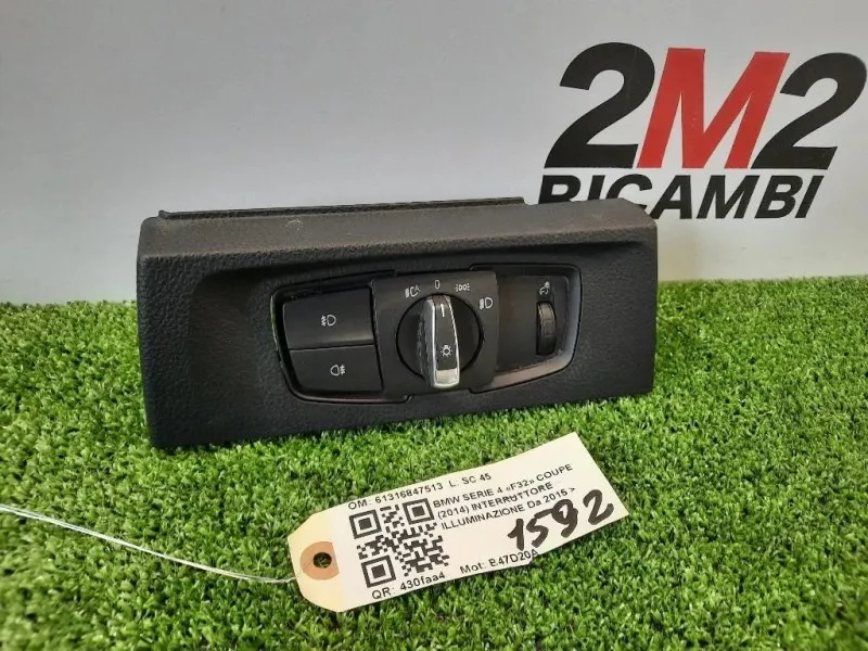 Interruttore Illuminazione 61316847513 Bmw Serie 4 F32 Coupe 2014