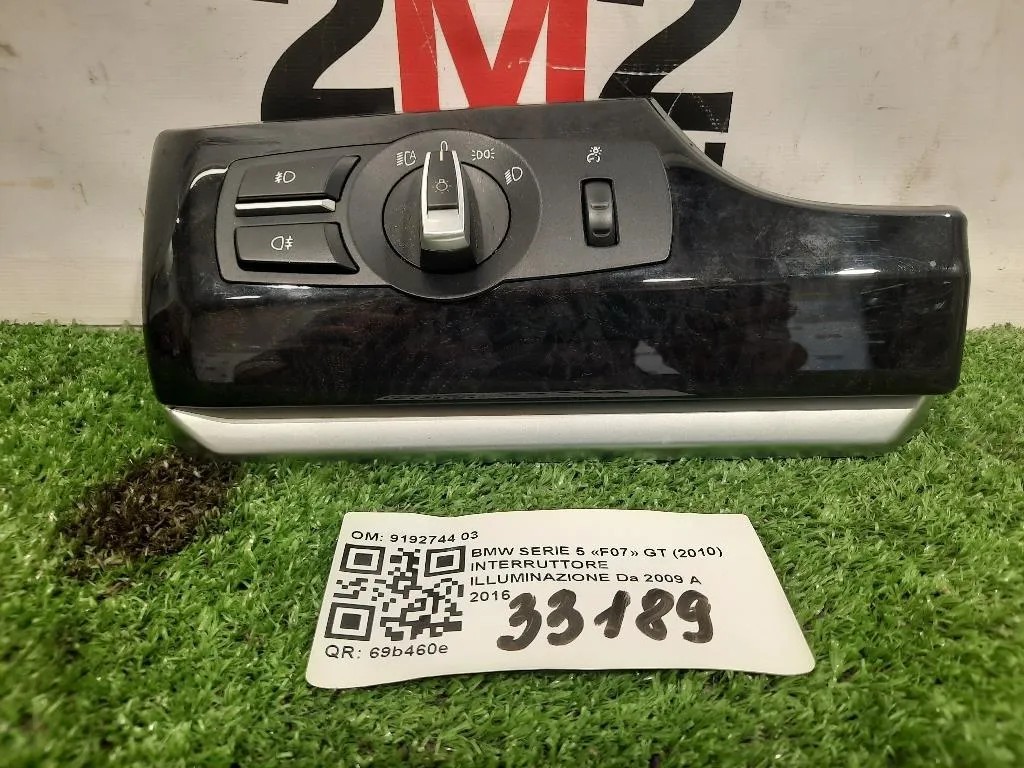 Interruttore Illuminazione 9192744 03 Bmw Serie 5 F07 GT 2010