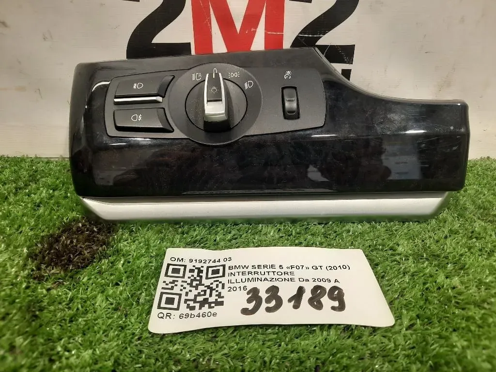 Interruttore Illuminazione 9192744 03 Bmw Serie 5 F07 GT 2010