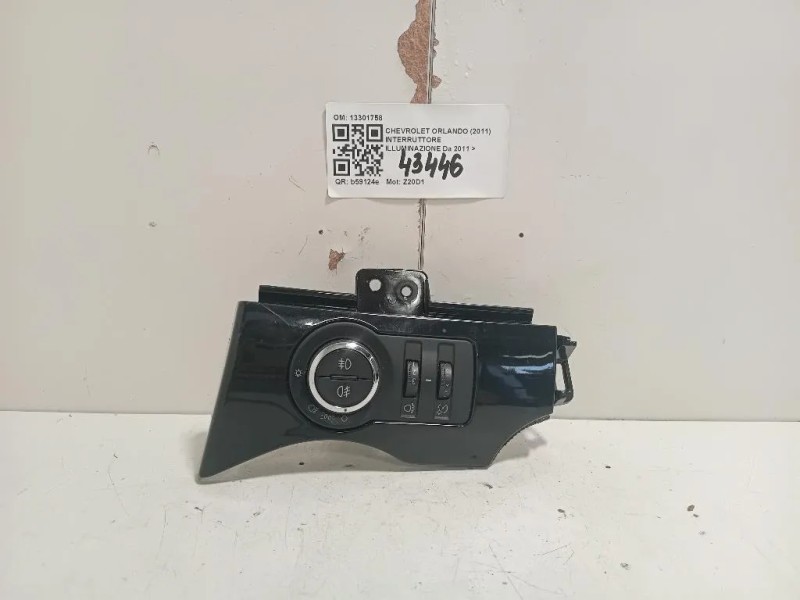 Interruttore Illuminazione 13301758 Chevrolet Orlando 2011
