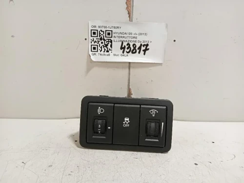 Interruttore Illuminazione 93700-1J750RY Hyundai I20 I 2012