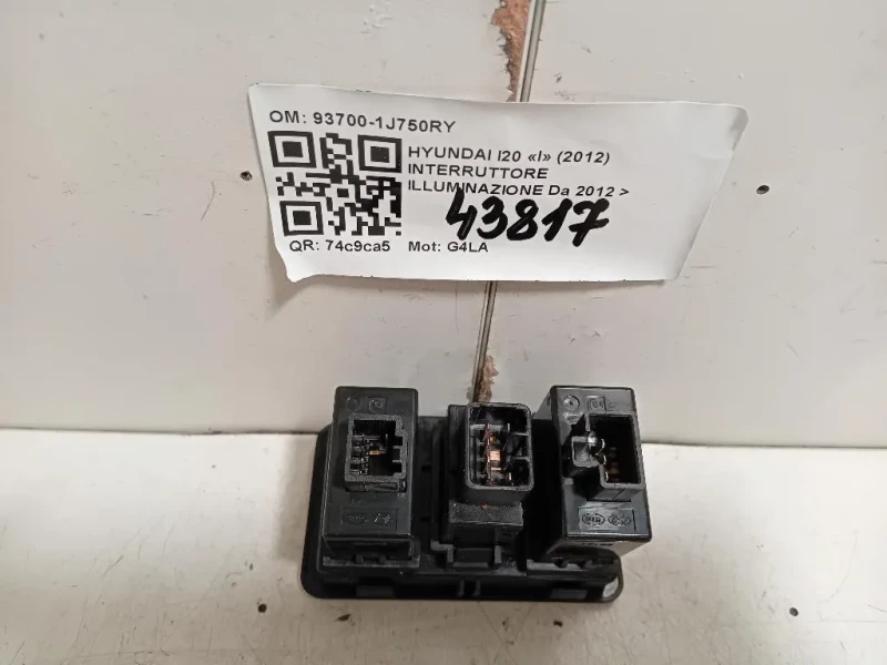 Interruttore Illuminazione 93700-1J750RY Hyundai I20 I 2012