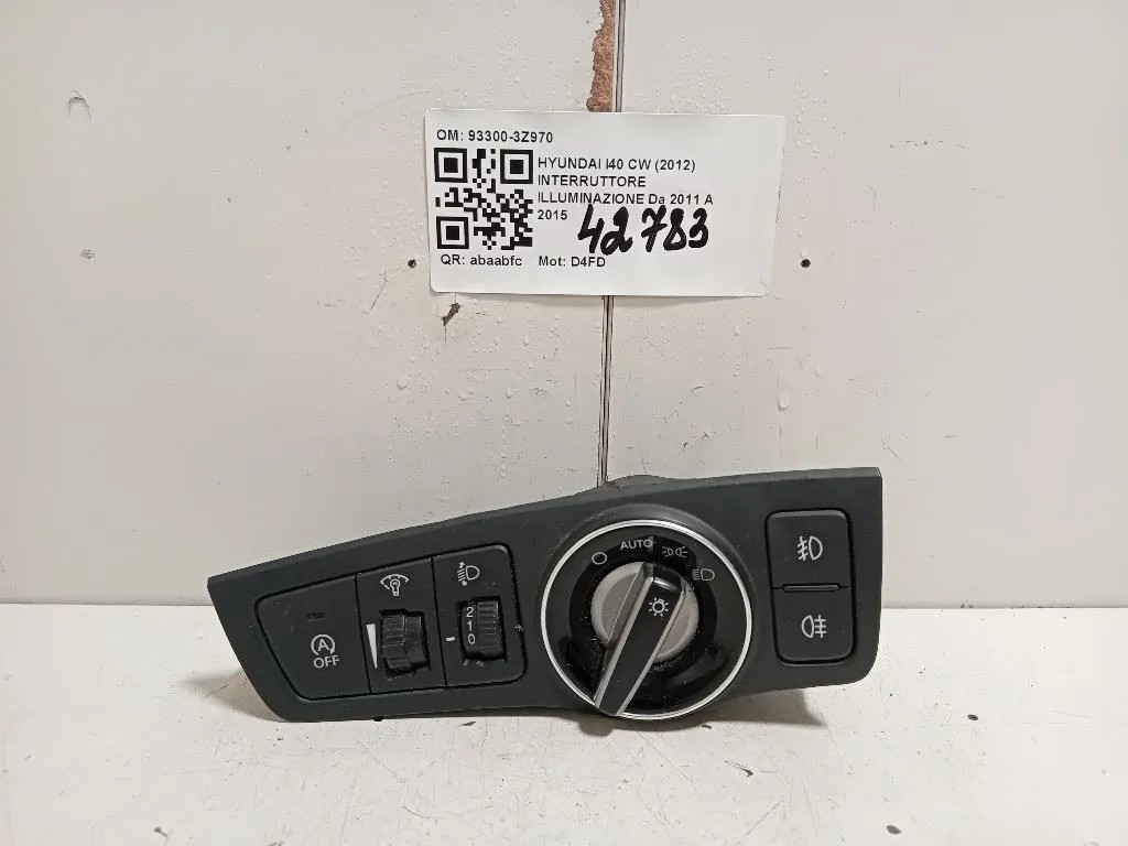 Interruttore Illuminazione 93300-3Z970 Hyundai I40 CW 2012