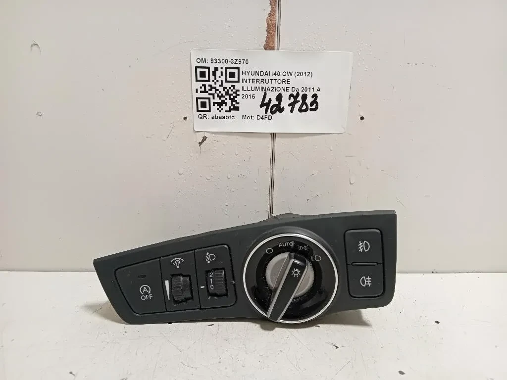 Interruttore Illuminazione 93300-3Z970 Hyundai I40 CW 2012